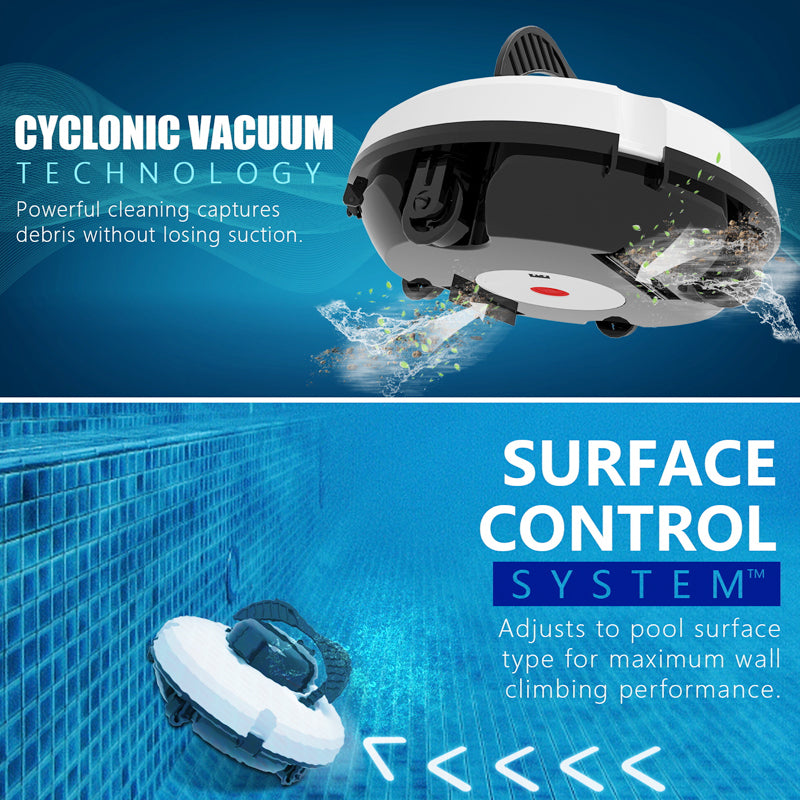 Nettoyeur de piscine robotisé sans fi