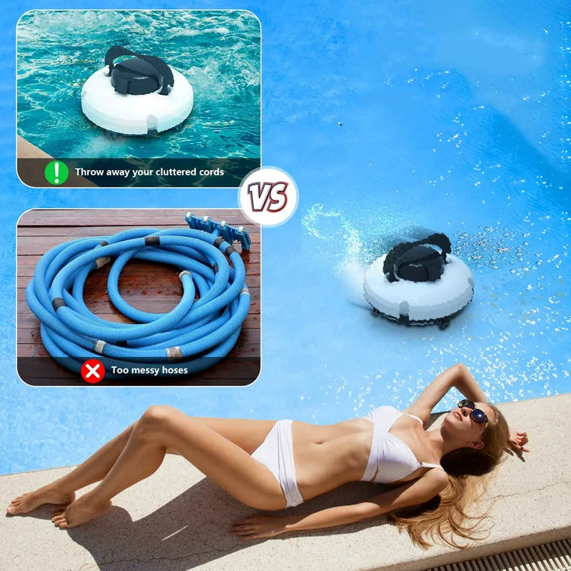 Nettoyeur de piscine robotisé sans fi