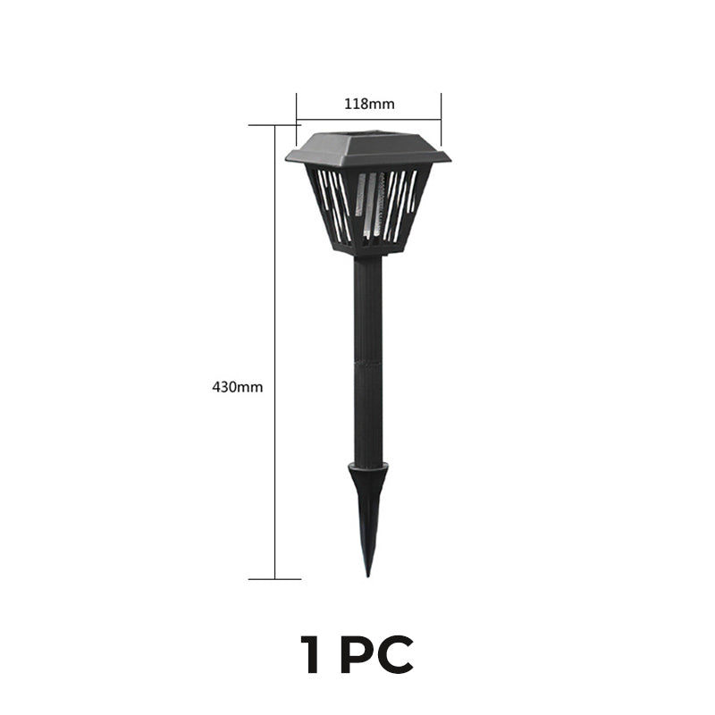 Lampe anti-moustiques solaire d'extérieur - Utilisation sur piquet ou sur pied