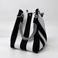 🏆🌴 VENTE LIMITÉE -50% ! Sac Bandoulière Bohème Tricoté à Rayures – Tissé à la Main, Été/Plage, 8+ Couleurs, 17×16×23 cm