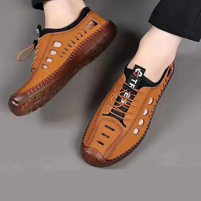 🎉Chaussures de randonnée creuses en cuir souple🎉 - Achetez-en 2, livraison gratuite