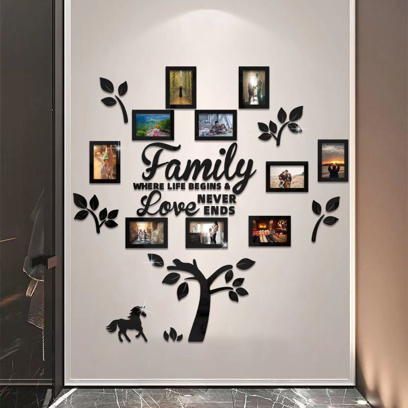 📢📢50 % DE RÉDUCTION !! ⏰Sticker mural cadre photo arbre généalogique 3D