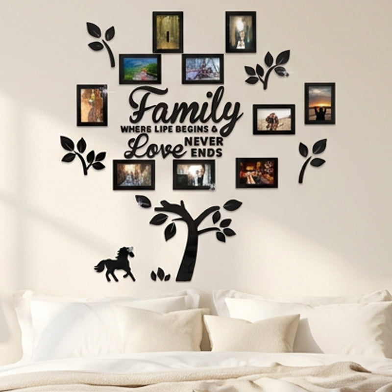 📢📢50 % DE RÉDUCTION !! ⏰Sticker mural cadre photo arbre généalogique 3D
