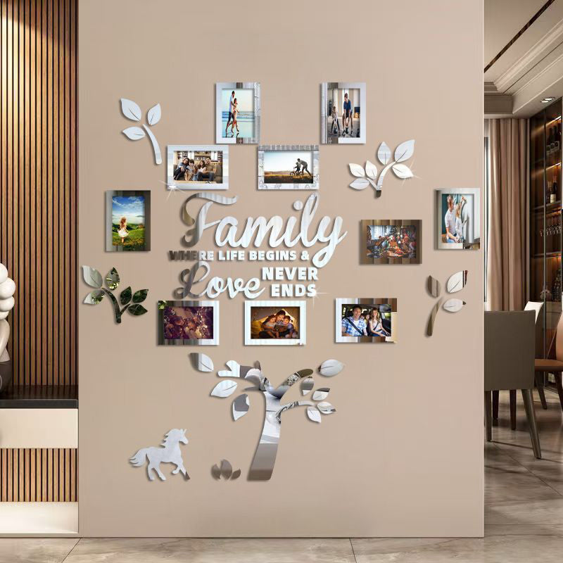 📢📢50 % DE RÉDUCTION !! ⏰Sticker mural cadre photo arbre généalogique 3D