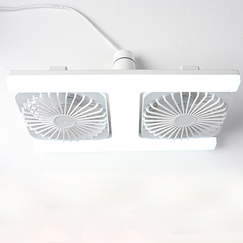 Ventilateur de plafond moderne 2 en 1 avec éclairage LED