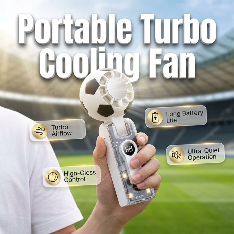 Ventilateur portable pliable avec affichage numérique
