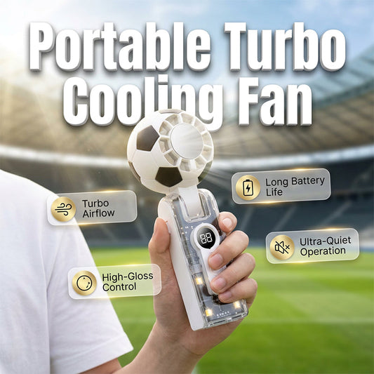 Ventilateur portable pliable avec affichage numérique