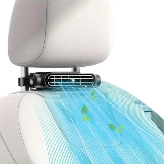 🔥DERNIER JOUR DE PROMOTION : 49 % DE RÉDUCTION🏆 Ventilateur pour siège auto BreezGo™ 🌬️ – Ventilateur rechargeable à 3 vitesses avec fixation par clip et batterie de 3000 mAh 🔋 | Recharge USB-C ⚡ pour voitures 🚗, voiturettes de golf 🛺 et camping-cars