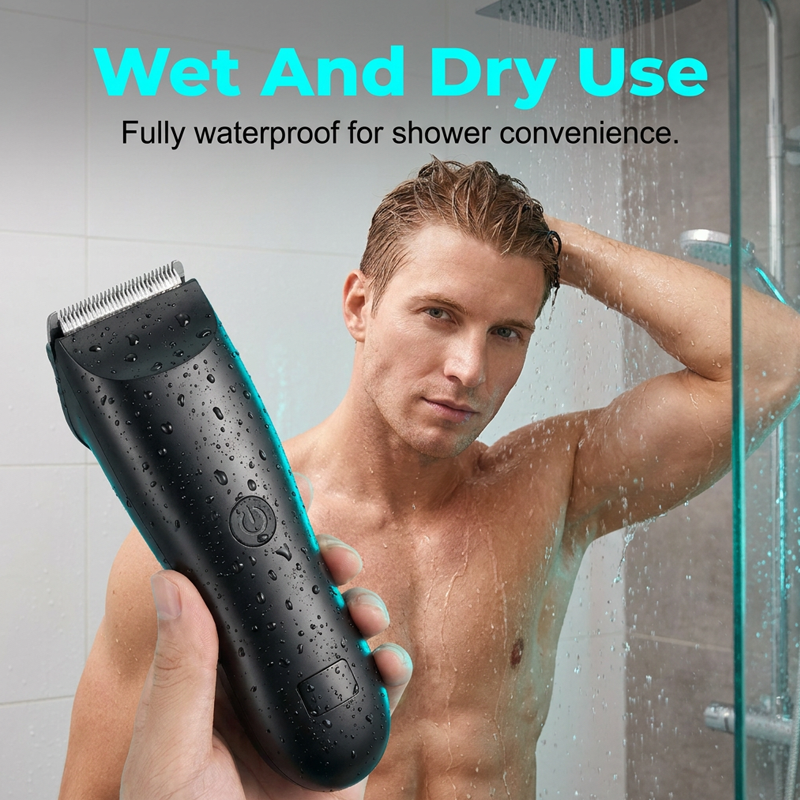 Tondeuse électrique pour poils du corps pour hommes