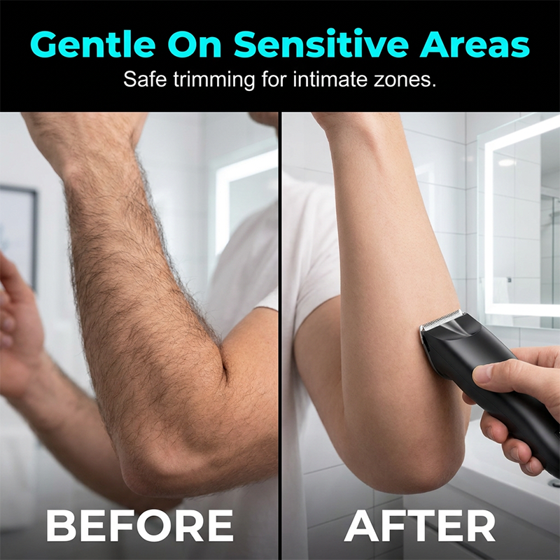Tondeuse électrique pour poils du corps pour hommes