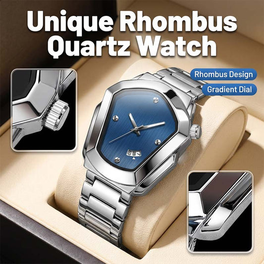 ⏳Offre limitée dans le temps : 50 % de réduction⏰Montre à quartz pour homme en forme de losange⌚