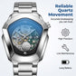 ⏳Offre limitée dans le temps : 50 % de réduction⏰Montre à quartz pour homme en forme de losange⌚