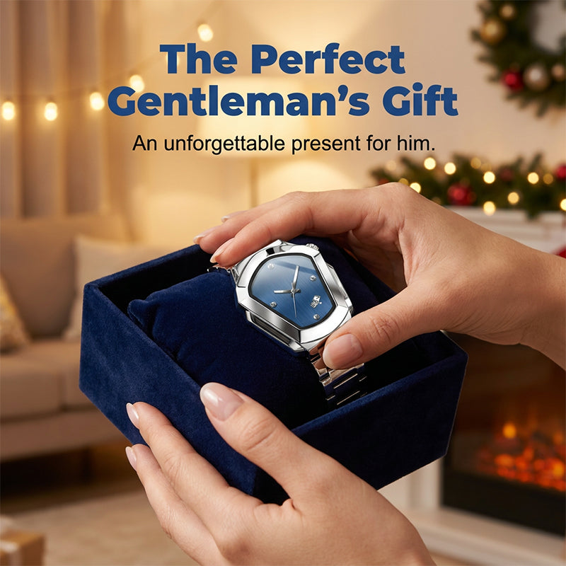 ⏳Offre limitée dans le temps : 50 % de réduction⏰Montre à quartz pour homme en forme de losange⌚