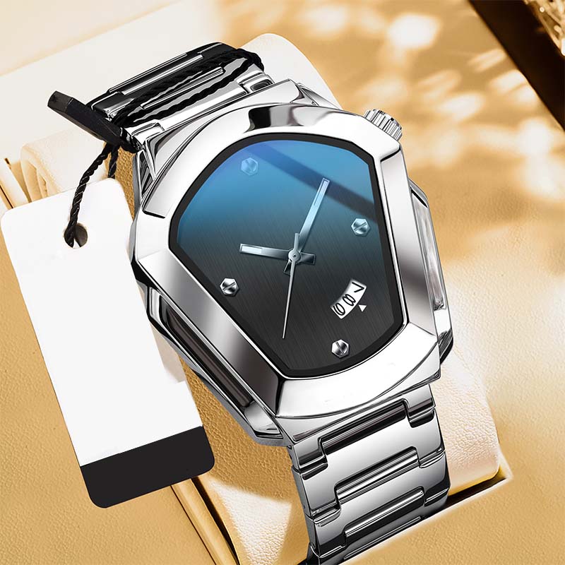 ⏳Offre limitée dans le temps : 50 % de réduction⏰Montre à quartz pour homme en forme de losange⌚