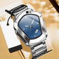 ⏳Offre limitée dans le temps : 50 % de réduction⏰Montre à quartz pour homme en forme de losange⌚