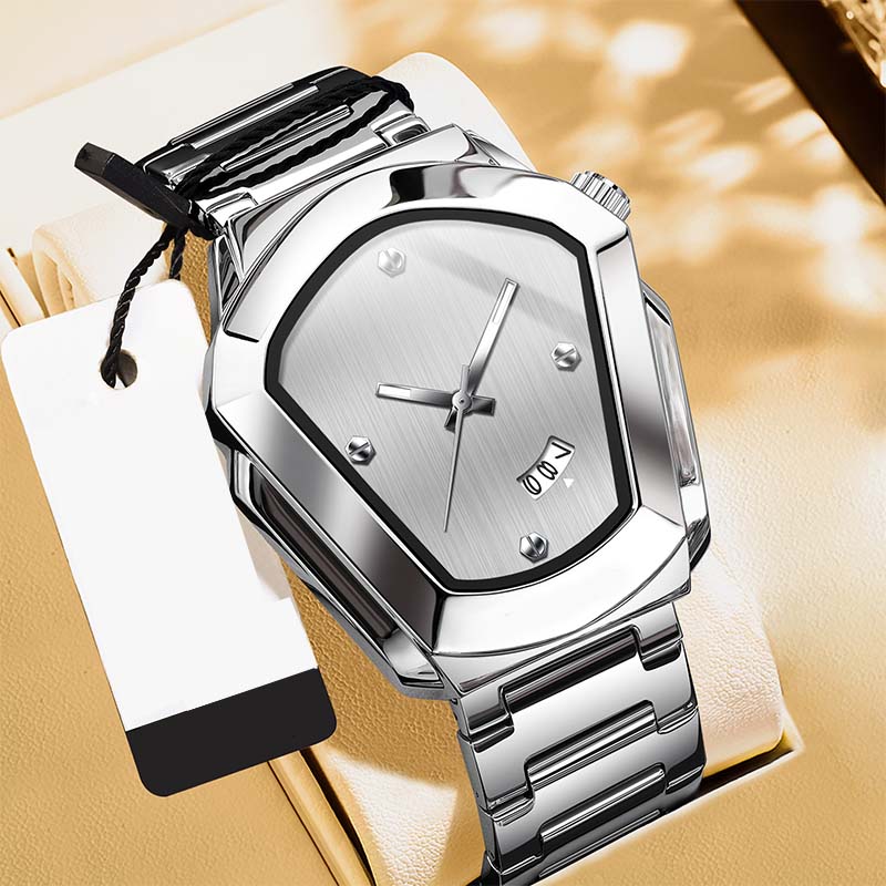 ⏳Offre limitée dans le temps : 50 % de réduction⏰Montre à quartz pour homme en forme de losange⌚
