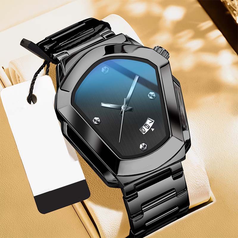 ⏳Offre limitée dans le temps : 50 % de réduction⏰Montre à quartz pour homme en forme de losange⌚