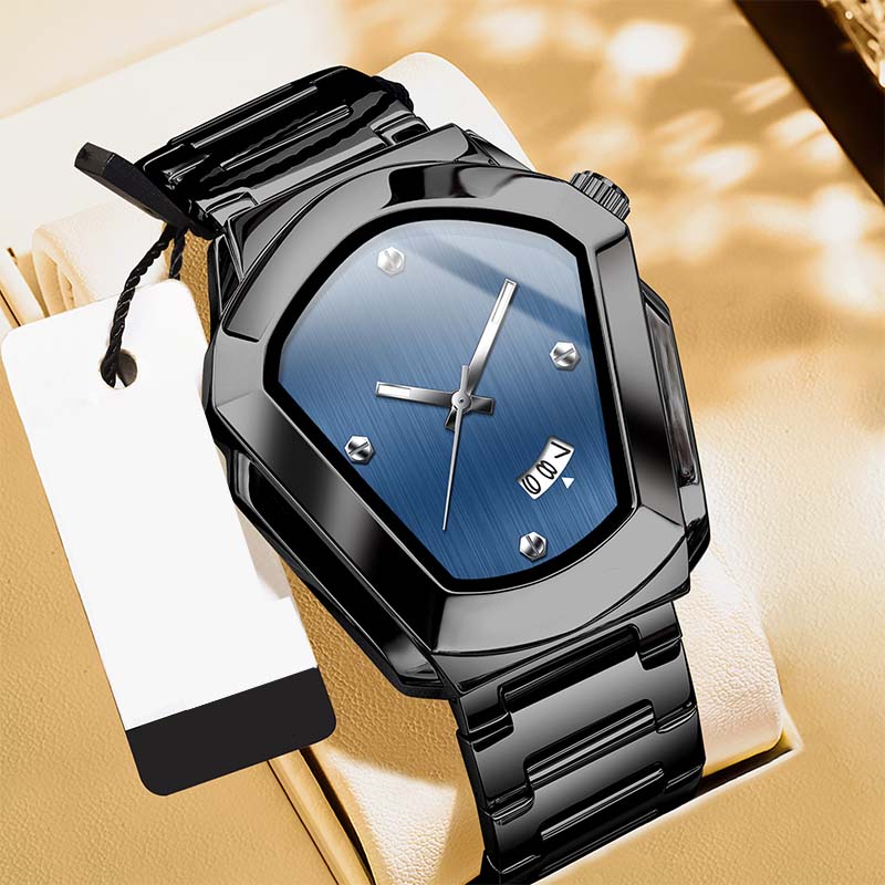 ⏳Offre limitée dans le temps : 50 % de réduction⏰Montre à quartz pour homme en forme de losange⌚