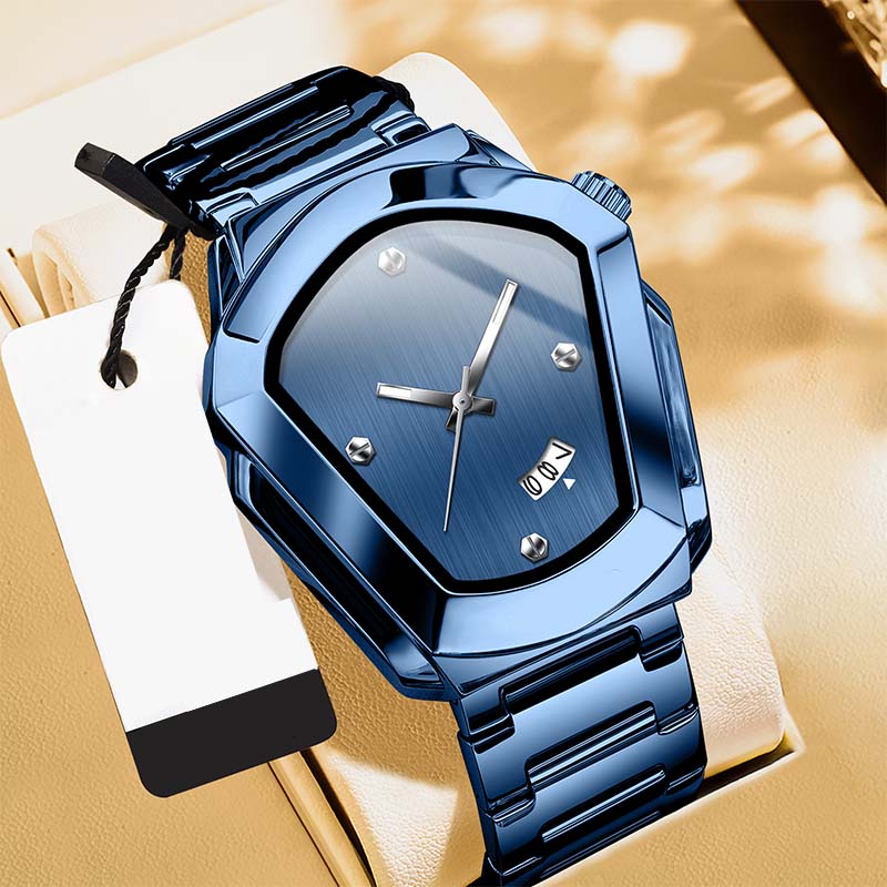 ⏳Offre limitée dans le temps : 50 % de réduction⏰Montre à quartz pour homme en forme de losange⌚