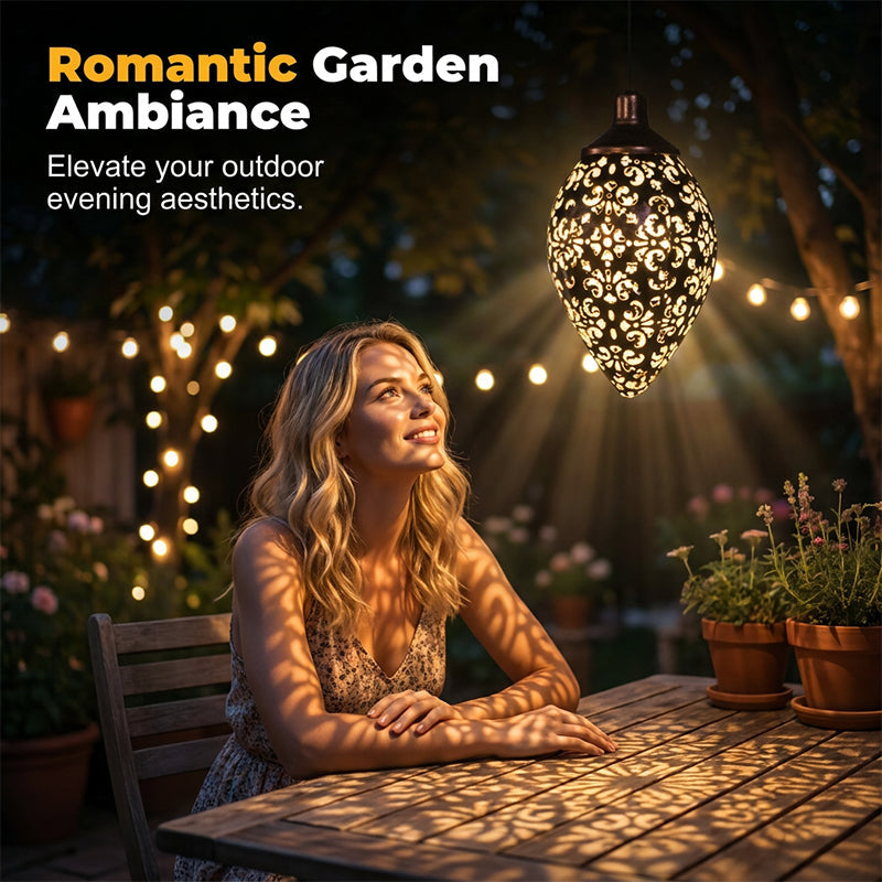 🔥Lanterne solaire en forme de larme pour la décoration de jardin
