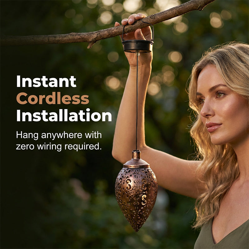 🔥Lanterne solaire en forme de larme pour la décoration de jardin