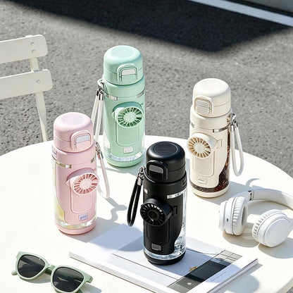 Bouteille d'eau avec ventilateur portable