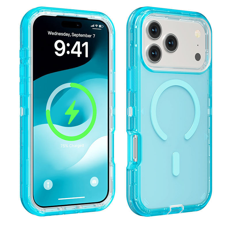 Étui de téléphone magnétique transparent antichoc avec fermeture magnétique puissante – Anti-jaunissement, protection à 360°, design fin ✨