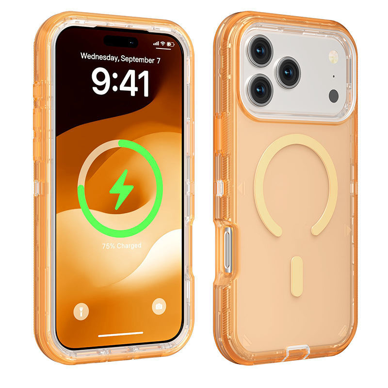 Étui de téléphone magnétique transparent antichoc avec fermeture magnétique puissante – Anti-jaunissement, protection à 360°, design fin ✨
