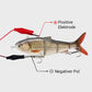 Leurre de pêche robotisé multi-articulé avec LED