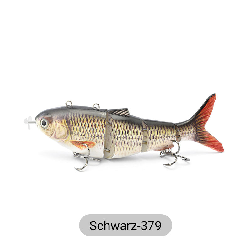 Leurre de pêche robotisé multi-articulé avec LED