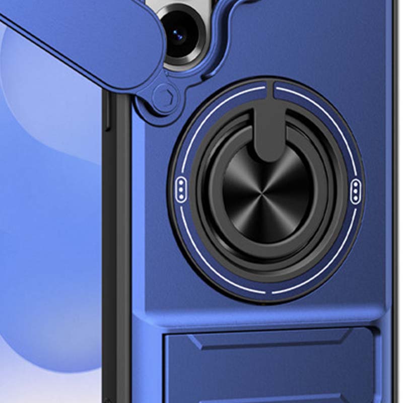 📱PROMO FLASH 50%🔋Coque Samsung Protection Lourde – Cache Caméra Coulissant, Anneau Support 360°, Compatible MagSafe, Double Couche, 5 Couleurs✨
