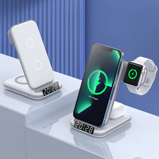 Station de charge sans fil pour téléphone, montre et écouteurs