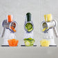 Râpe à fromage rotative 3 en 1 et coupe-légumes