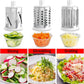 Râpe à fromage rotative 3 en 1 et coupe-légumes