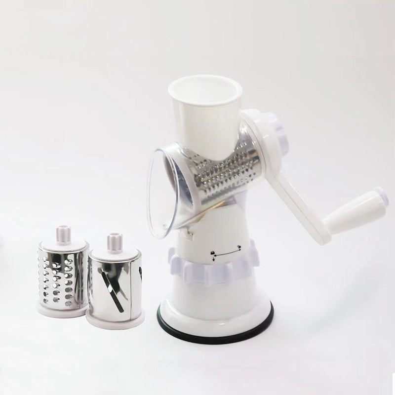 Râpe à fromage rotative 3 en 1 et coupe-légumes