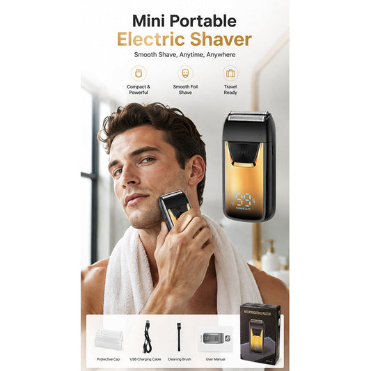 📢📢50 % DE RÉDUCTION !!!⏰Mini rasoir électrique portable avec écran LED