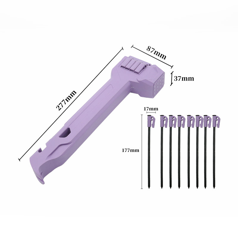 📢📢50 % DE RÉDUCTION !!!⏰Marteau de camping multifonctionnel avec rangement pour piquets