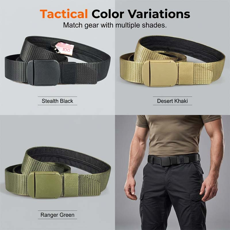 📢📢50 % DE RÉDUCTION !!!⏰Ceinture de voyage tactique avec poche cachée pour l'argent