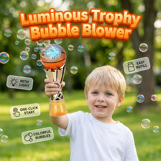 Souffleur de bulles lumineux pour trophées de football et de basketball