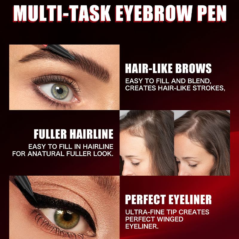 🔥 50% DE RÉDUCTION ! ✨Crayon à sourcils et eyeliner waterproof double embout