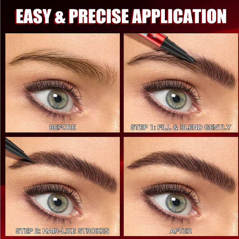🔥 50% DE RÉDUCTION ! ✨Crayon à sourcils et eyeliner waterproof double embout