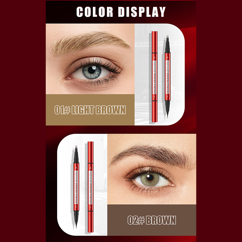 🔥 50% DE RÉDUCTION ! ✨Crayon à sourcils et eyeliner waterproof double embout