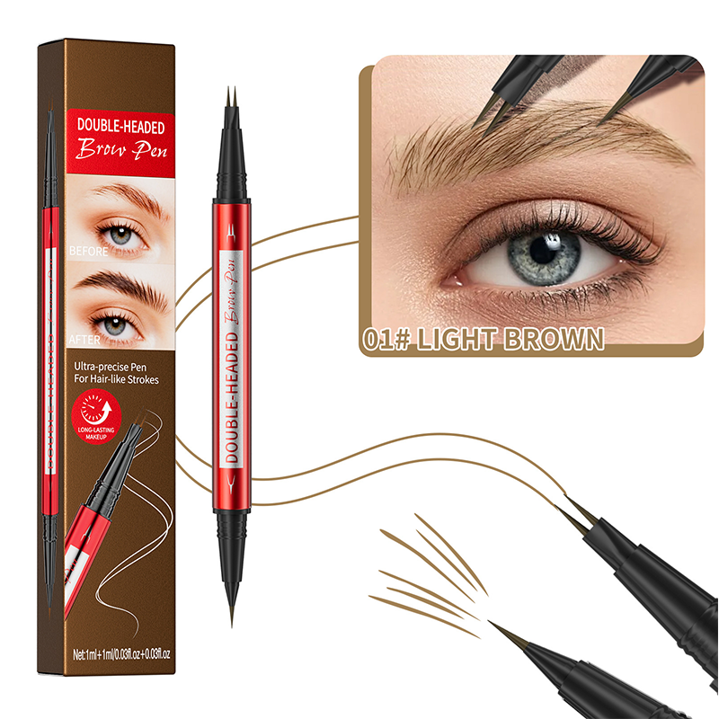 🔥 50% DE RÉDUCTION ! ✨Crayon à sourcils et eyeliner waterproof double embout