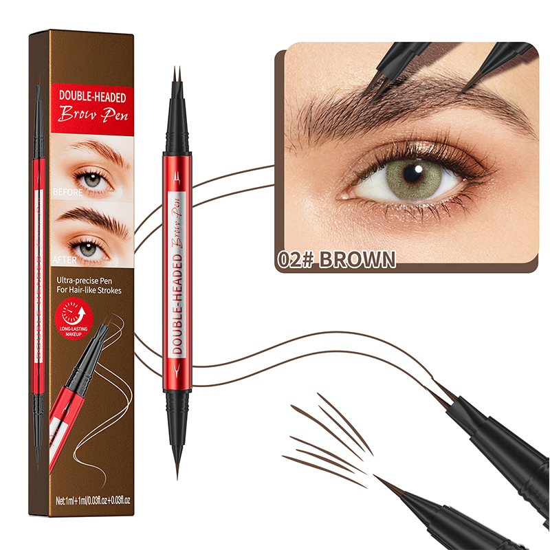 🔥 50% DE RÉDUCTION ! ✨Crayon à sourcils et eyeliner waterproof double embout