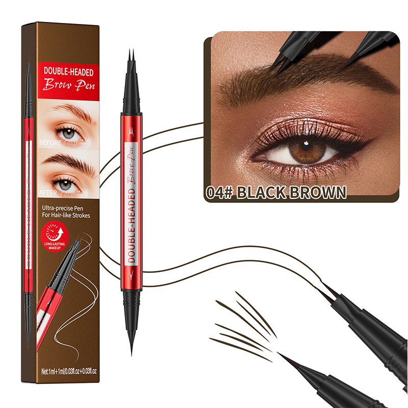 🔥 50% DE RÉDUCTION ! ✨Crayon à sourcils et eyeliner waterproof double embout