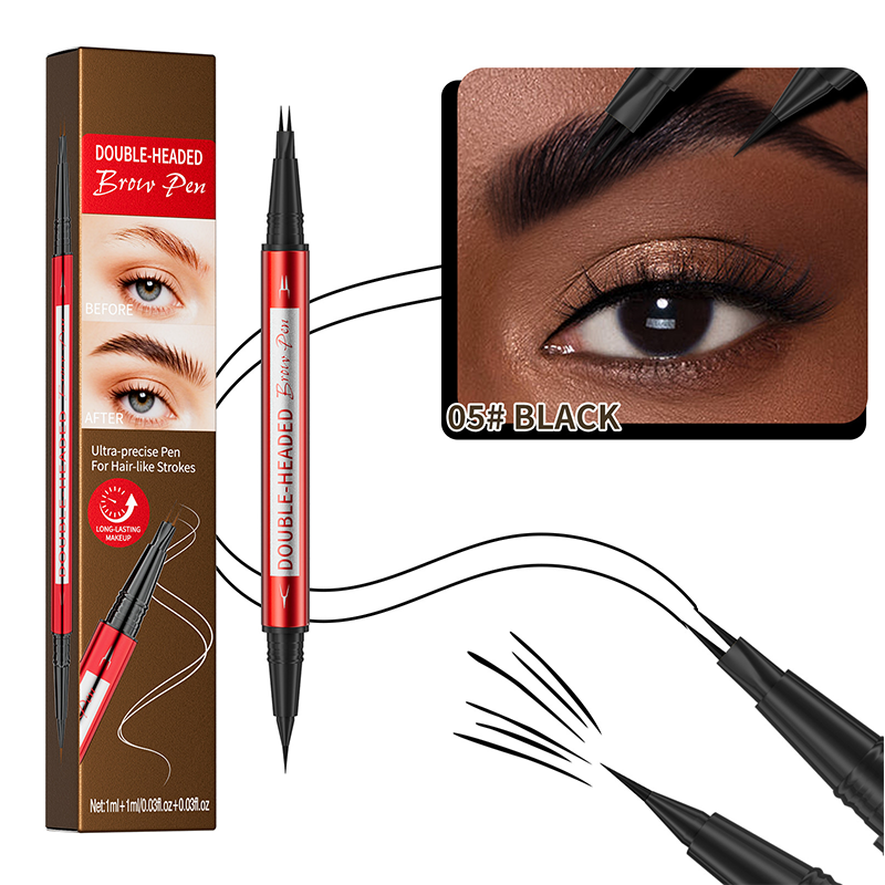 🔥 50% DE RÉDUCTION ! ✨Crayon à sourcils et eyeliner waterproof double embout