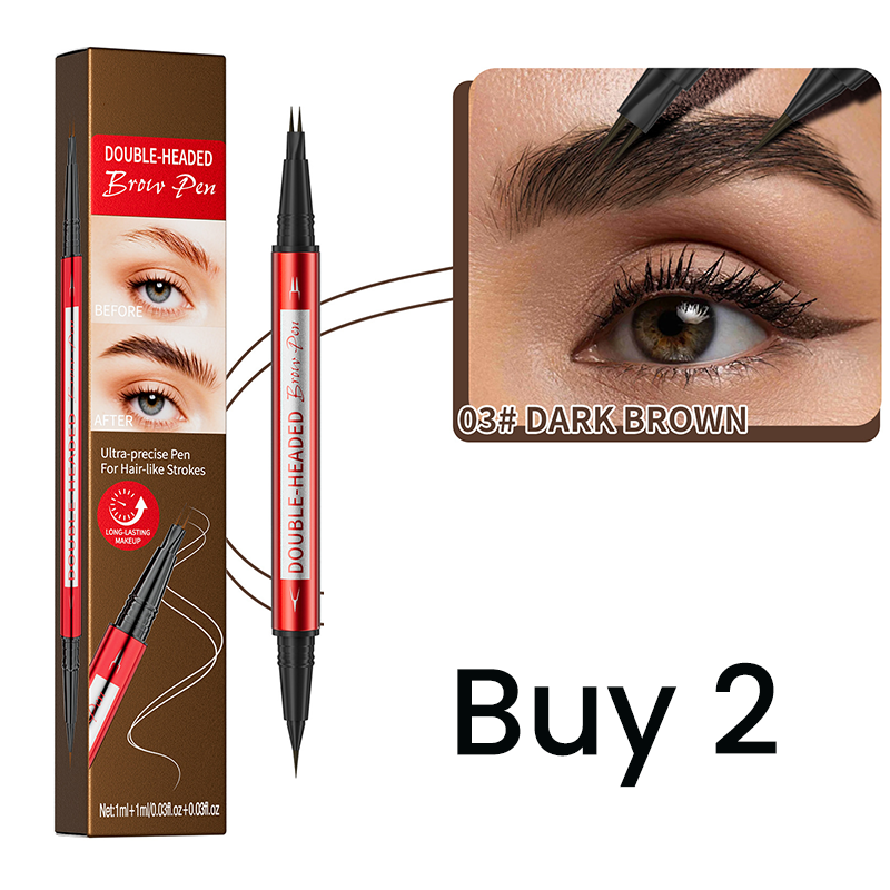🔥 50% DE RÉDUCTION ! ✨Crayon à sourcils et eyeliner waterproof double embout