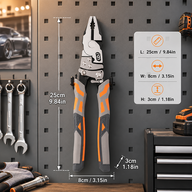 🔧 50 % DE RÉDUCTION EN CE MOMENT ! ⚡ Pince à cliquet pour électricien – Coupe, dénudage, préhension et sertissage – Auto-verrouillante, antirouille et tout-en-un : l'outil indispensable de tout électricien
