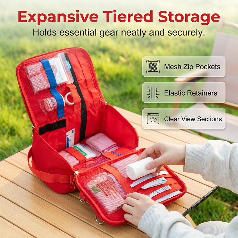🚑 PROMO LIMITÉE 50% DE RÉDUCTION ! 🩹 Sac Organisateur Médical d’Urgence – Tissu Oxford, Modules Intelligents, Fixation Tactique 🏥