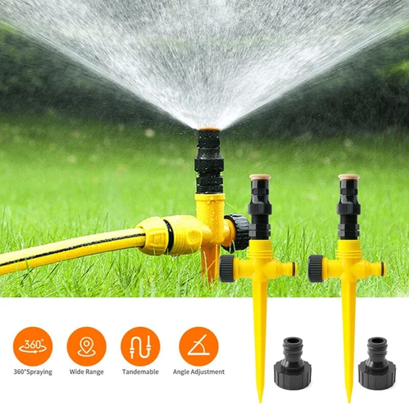 ✨Nouveauté✨Système d'irrigation automatique à rotation à 360 ° pour jardin, pelouse, terrasse.
